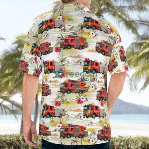 South Australian Metropolitan Fire Service (SAMFS) Hawaiian Shirt Gift For Summer Vacation Product Photo 4