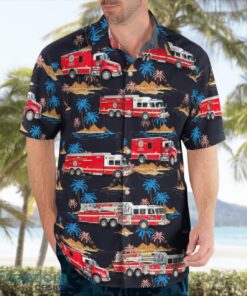 South Carolina, Colleton County Fire Rescue Beach Hawaiian Shirt Product Photo 4