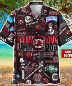 South Carolina Gamecocks Logo Hawaiian Shirt For Fans Trending Beach Shirt Custom Name Product Photo 1