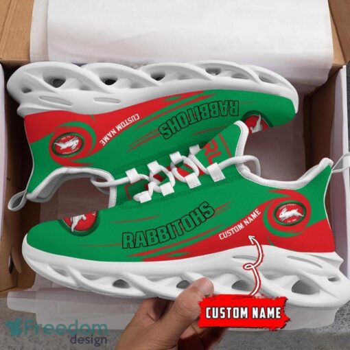 South Sydney Rabbitohs NRL Max Soul Shoes Sneakers Sport Gift For Fans Running Shoes Custom Name Product Photo 3