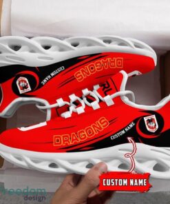 St. George Illawarra Dragons NRL Max Soul Shoes Sneakers Sport Gift For Fans Running Shoes Custom Name Product Photo 3