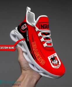 St. George Illawarra Dragons NRL Max Soul Shoes Sneakers Sport Gift For Fans Running Shoes Custom Name