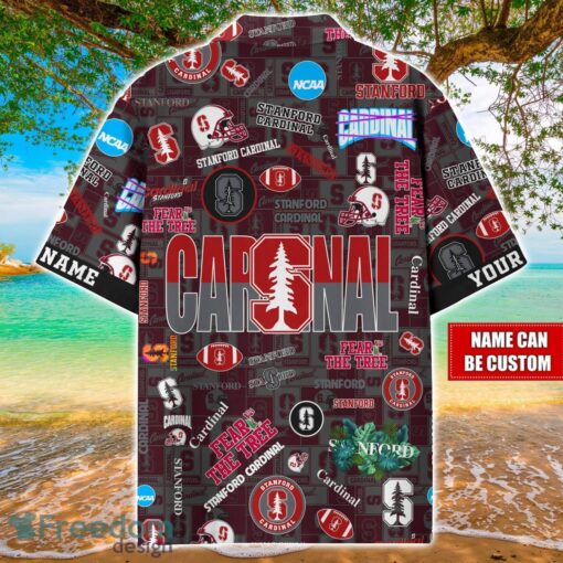 Stanford Cardinal Logo Hawaiian Shirt For Fans Trending Beach Shirt Custom Name Product Photo 2