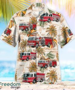 Stockbridge, Berkshire County, Massachusetts, Stockbridge Fire Department Beach Hawaiian Shirt Product Photo 3