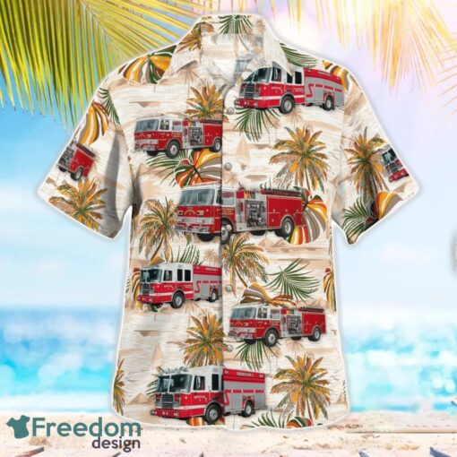 Stockbridge, Berkshire County, Massachusetts, Stockbridge Fire Department Beach Hawaiian Shirt Product Photo 3