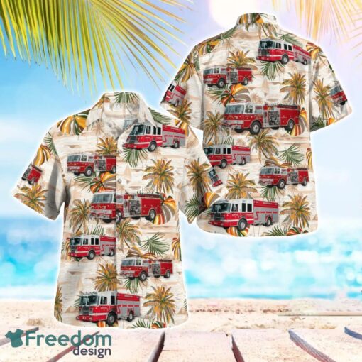 Stockbridge, Berkshire County, Massachusetts, Stockbridge Fire Department Beach Hawaiian Shirt Product Photo 1