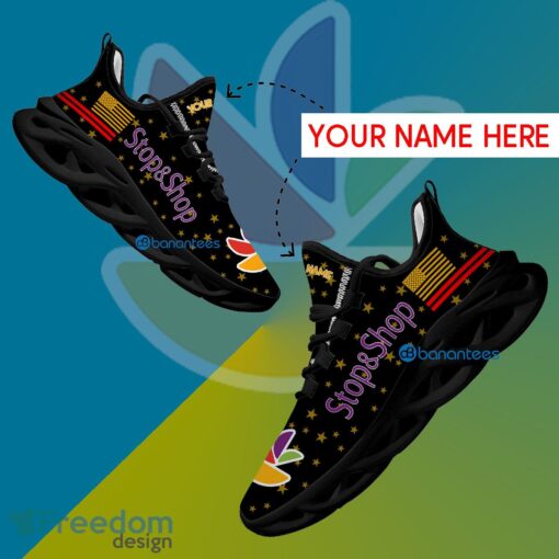 Stop & Shop Chunky Sneaker Iconic Custom Name Gift Max Soul Shoes USA Flag Star New For Fans - Stop & Shop Running Shoes New Trending Personalized Photo 1