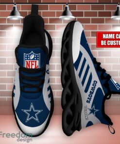 Striped Custom Name Sneakers Dallas Cowboys NFL Max Soul Shoes For Men And Women Product Photo 3