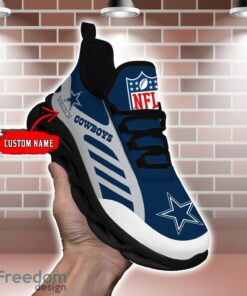 Striped Custom Name Sneakers Dallas Cowboys NFL Max Soul Shoes For Men And Women Product Photo 1