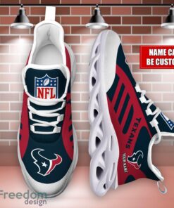 Striped Custom Name Sneakers Houston Texans NFL Max Soul Shoes For Men And Women Product Photo 4