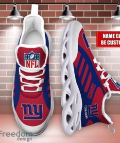 Striped Custom Name Sneakers New York Giants NFL Max Soul Shoes For Men And Women Product Photo 4