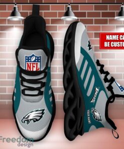 Striped Custom Name Sneakers Philadelphia Eagles NFL Max Soul Shoes For Men And Women Product Photo 3