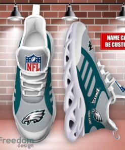 Striped Custom Name Sneakers Philadelphia Eagles NFL Max Soul Shoes For Men And Women Product Photo 4