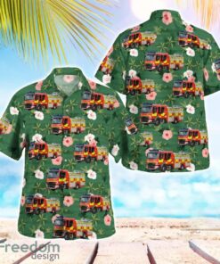 Suffolk, England, Suffolk Fire and Rescue Service Beach Hawaiian Shirt Product Photo 1