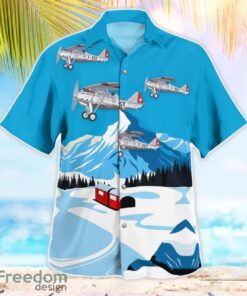 Swiss Air Force Dewoitine D.27 Beach Hawaiian Shirt Product Photo 2