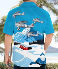 Swiss Air Force Dewoitine D.27 Beach Hawaiian Shirt