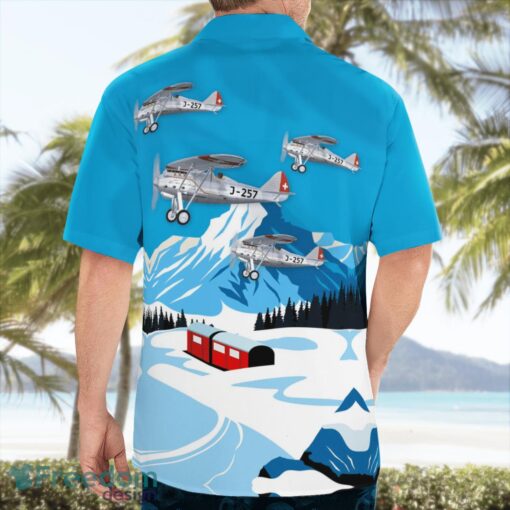 Swiss Air Force Dewoitine D.27 Beach Hawaiian Shirt Product Photo 1