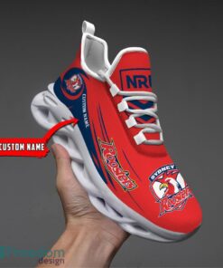 Sydney Roosters NRL Max Soul Shoes Sneakers Sport Gift For Fans Running Shoes Custom Name Product Photo 1