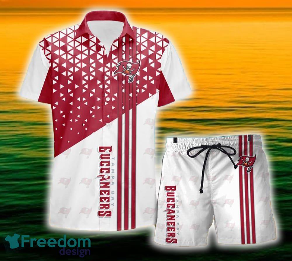 Tampa Bay Buccaneers Triangle Abstract Pattern Hawaii Shirt and Shorts Summer For Beach Fans image Tampa Bay Buccaneers Triangle Abstract Pattern Hawaii Shirt and Shorts Summer For Beach Fans - Tampa Bay Buccaneers Triangle Abstract Pattern Hawaii Shirt and Shorts Summer For Beach Fans