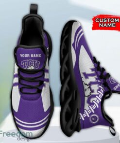 TCU Horned Frogs NCAA Max Soul Shoes Big Logo And Custom Name Sneakers For Men Women Product Photo 3