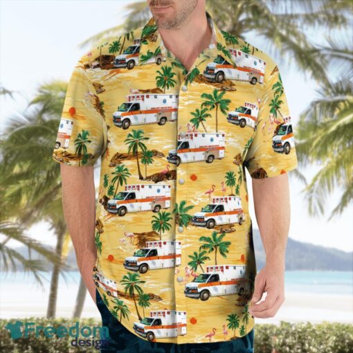 Tennessee, Sevier County Ambulance Service Beach Hawaiian Shirt Product Photo 4