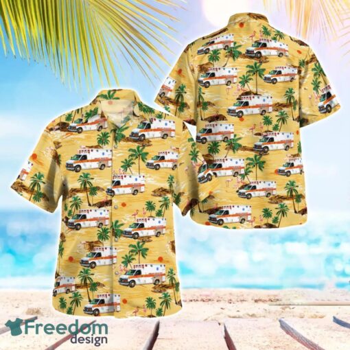 Tennessee, Sevier County Ambulance Service Beach Hawaiian Shirt Product Photo 1