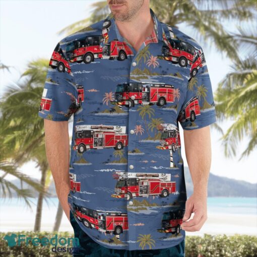 Tennessee Signal Mountain Fire Department Beach Hawaiian Shirt Product Photo 3