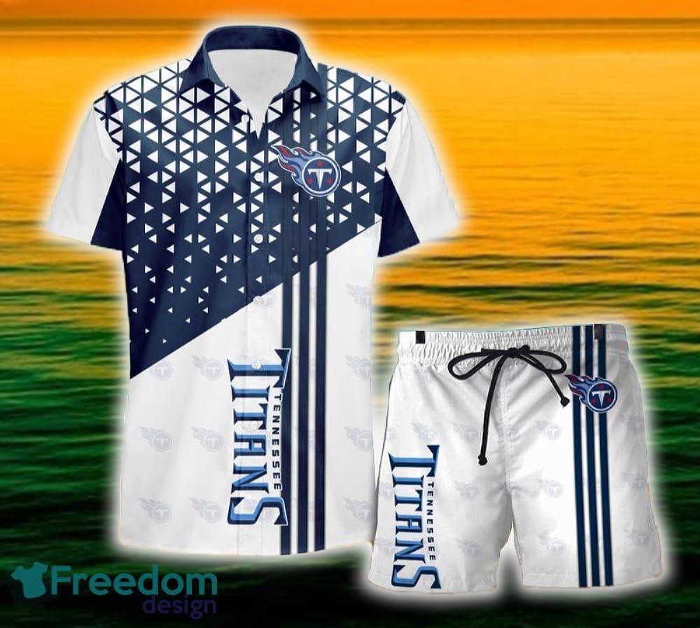 Tennessee Titans Triangle Abstract Pattern Hawaii Shirt and Shorts Summer For Beach Fans image Tennessee Titans Triangle Abstract Pattern Hawaii Shirt and Shorts Summer For Beach Fans - Tennessee Titans Triangle Abstract Pattern Hawaii Shirt and Shorts Summer For Beach Fans