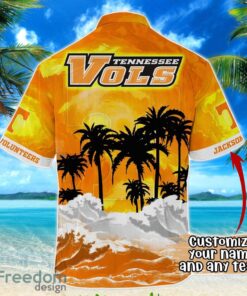 Tennessee Volunteers NCAA Hawaiian Shirt Coconut Tree Waves Beach Hawaii Shirt Custom Name For Fans Product Photo 3