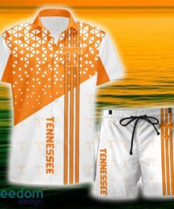 Tennessee Volunteers Triangle Abstract Pattern Hawaii Shirt and Shorts Summer For Beach Fans