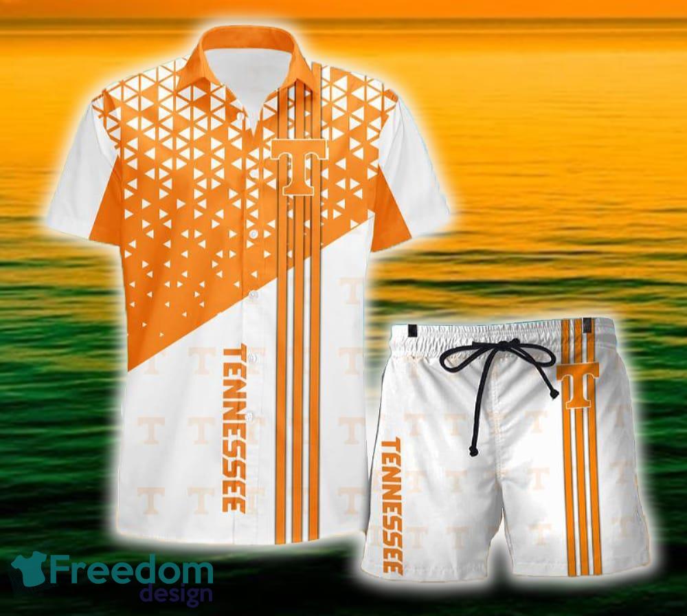 Tennessee Volunteers Triangle Abstract Pattern Hawaii Shirt and Shorts Summer For Beach Fans image Tennessee Volunteers Triangle Abstract Pattern Hawaii Shirt and Shorts Summer For Beach Fans - Tennessee Volunteers Triangle Abstract Pattern Hawaii Shirt and Shorts Summer For Beach Fans
