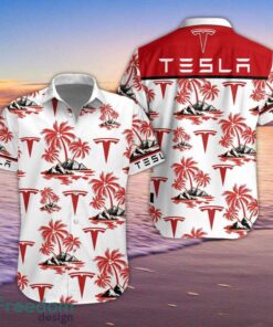 Tesla Hawaiian Shirt And Shorts Beach Lover Gift Hawaii Shirt For Men And Women