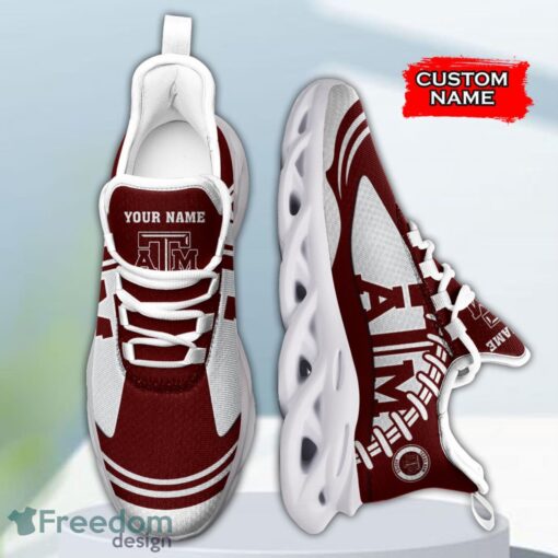 Texas A&M Aggies NCAA Max Soul Shoes Big Logo And Custom Name Sneakers For Men Women Product Photo 4