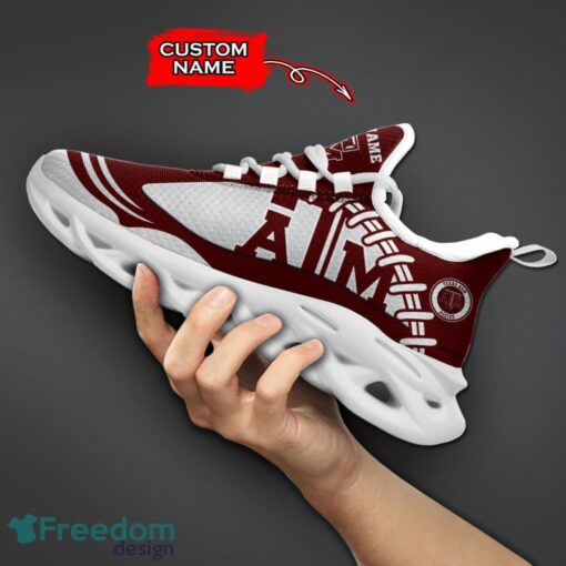 Texas A&M Aggies NCAA Max Soul Shoes Big Logo And Custom Name Sneakers For Men Women Product Photo 5