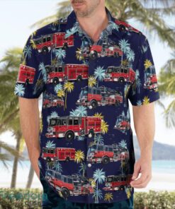 Texas Bellmead Fire Department Tropical 3D Hawaiian Shirt Gift For Summer Product Photo 3