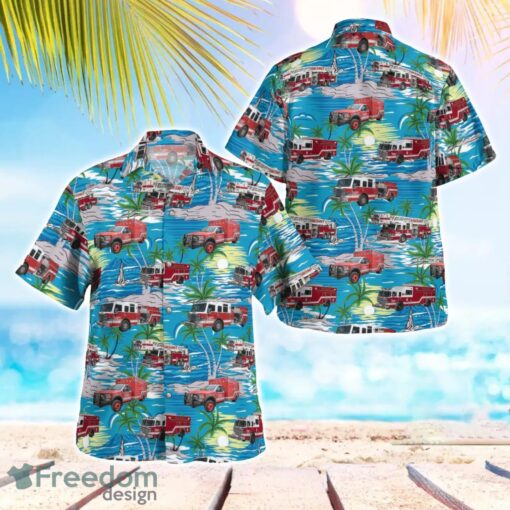 Texas City of New Braunfels Fire Department Hawaiian Shirt Summer Beach Gift Product Photo 1