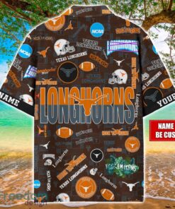 Texas Longhorns Logo Hawaiian Shirt For Fans Trending Beach Shirt Custom Name Product Photo 2