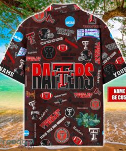 Texas Tech Red Raiders Logo Hawaiian Shirt For Fans Trending Beach Shirt Custom Name Product Photo 2