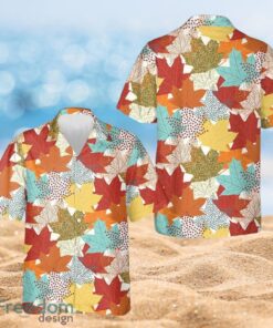 Thanksgiving Fall Maple Leaves Full Over Print Hawaiian Shirt