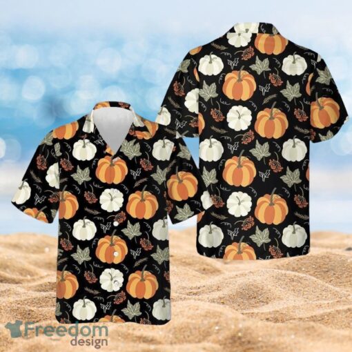 Thanksgiving Fall Pumpkin Funny Thanksgiving Gifts Full Over Print Hawaiian Shirt Product Photo 1