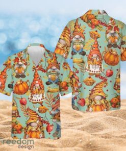 Thanksgiving Farm Harvest Festival Gnomes Thanksgiving Gifts Full Over Print Hawaiian Shirt