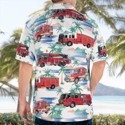 Thornton, Colorado, City of Thornton Fire Department Tropical 3D Hawaiian Shirt Gift For Summer Product Photo 3