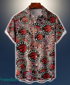 Toronto Raptors Logo All Printed 3D Hawaiian Shirt For Fans NBA Hawaiian Shirt Product Photo 1