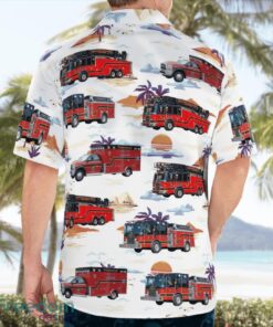 Townsend, Massachusett, Townsend Fire-EMS Department Tropical 3D Hawaiian Shirt Gift For Summer Product Photo 2