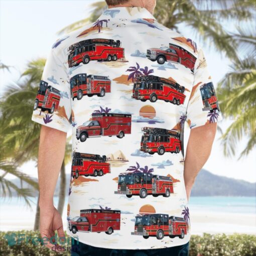 Townsend, Massachusett, Townsend Fire-EMS Department Tropical 3D Hawaiian Shirt Gift For Summer Product Photo 2