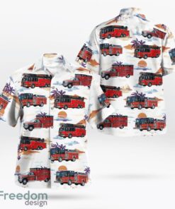 Townsend, Massachusett, Townsend Fire-EMS Department Tropical 3D Hawaiian Shirt Gift For Summer Product Photo 1