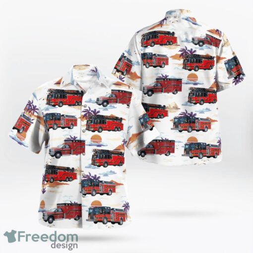 Townsend, Massachusett, Townsend Fire-EMS Department Tropical 3D Hawaiian Shirt Gift For Summer Product Photo 1