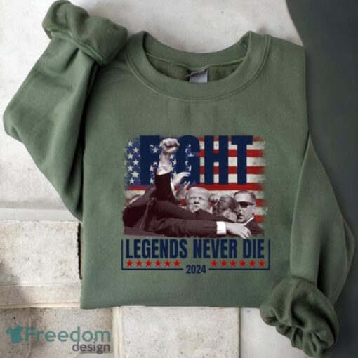 Trump shooting Legends Never Die Trump 2024 Shirt Product Photo 2