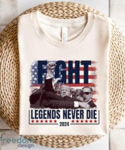 Trump shooting Legends Never Die Trump 2024 Shirt Product Photo 3