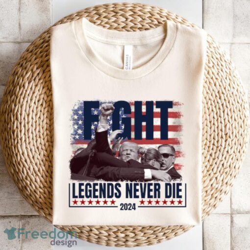 Trump shooting Legends Never Die Trump 2024 Shirt Product Photo 3